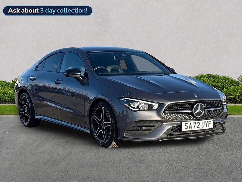 Grey Used 2022 Mercedes CLA200 AMG Line Premium Coupe | £23,197 (Fair price) - Image 1/4