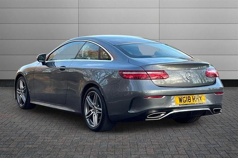 Used Mercedes E300 AMG line 245 HP (180 kW) 2018 Selenite grey Coupe