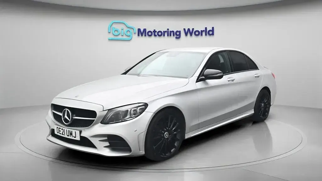 Used Mercedes C220 AMG line 194 HP (142 kW) 2021 Silver Sedan