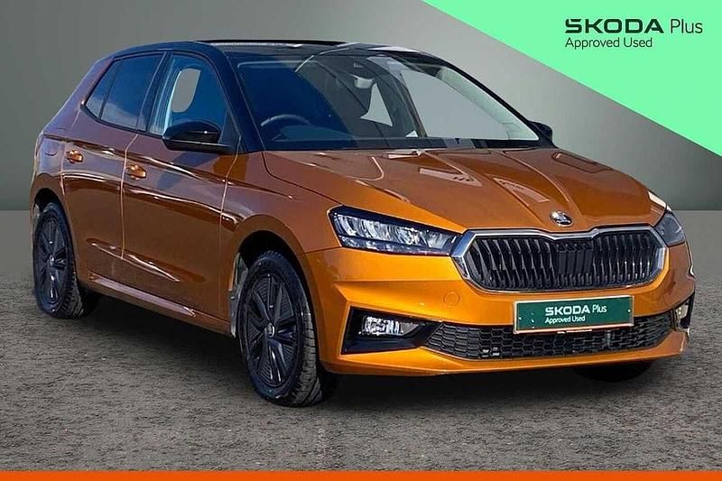 New Skoda Fabia Design Edition 85 HP (62 kW) 2025 Phoenix orange metallic Hatchback