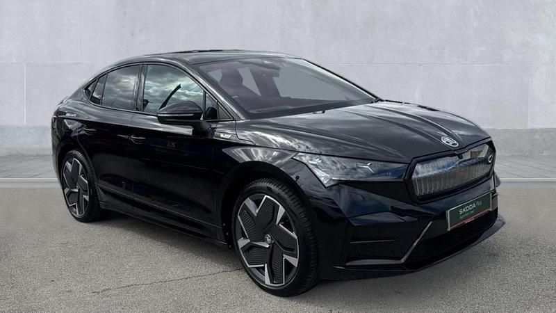Black Used 2024 Skoda Enyaq iV vRS SUV | £36,550 (Fair price) - Image 1/4