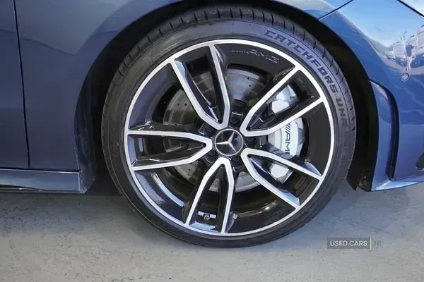 Used Mercedes CLA35 AMG Premium 306 HP (225 kW) 2022 Blue Coupe