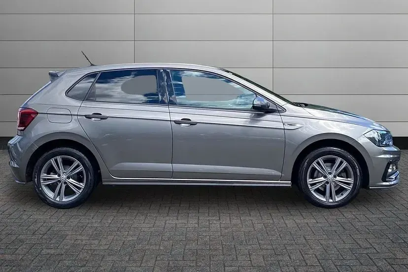 Used VW Polo R-line 115 HP (84 kW) 2020 Limestone grey Hatchback