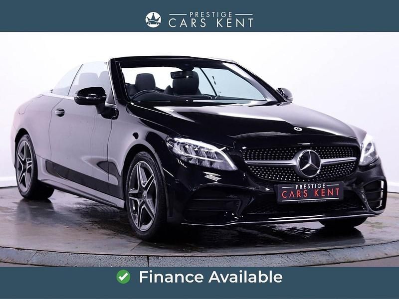 Used Mercedes C200 AMG line 2021 Black Cabriolet