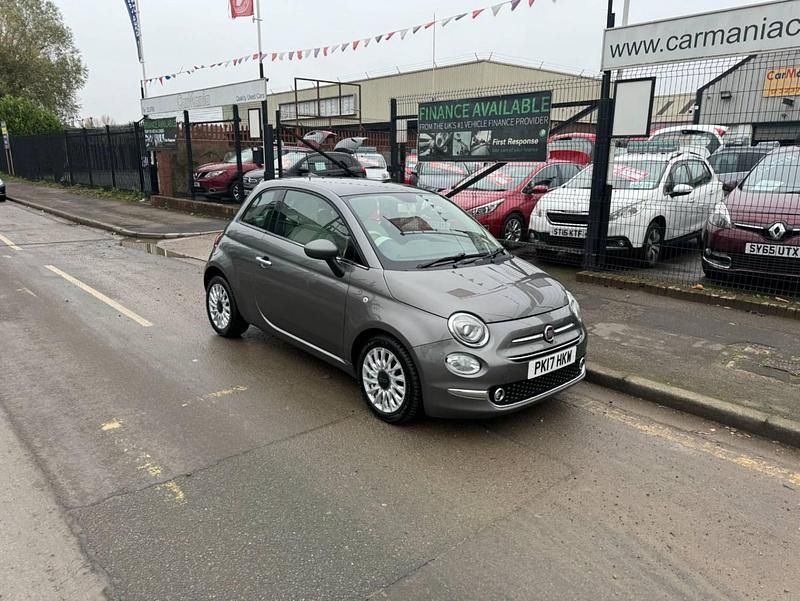 Grey Used 2017 Fiat 500 Lounge Hatchback | £6,495 (Fair price) - Image 1/4