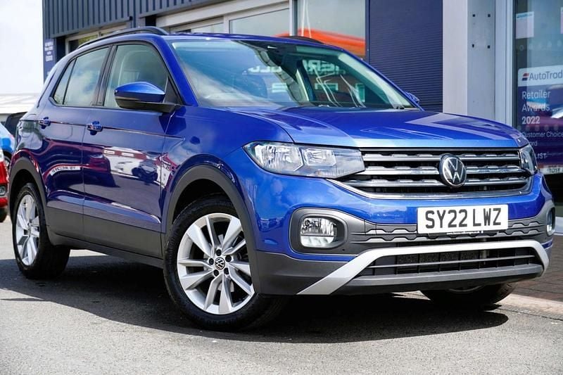 Blue Used 2022 VW T-Cross SE SUV | £16,120 (Fair price) - Image 1/4