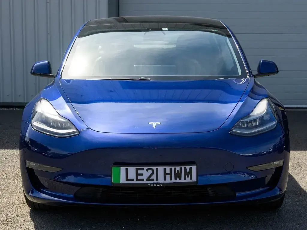 Used Tesla Model 3 Long Range RWD 254 kW (346 HP) 2021 Blue Sedan