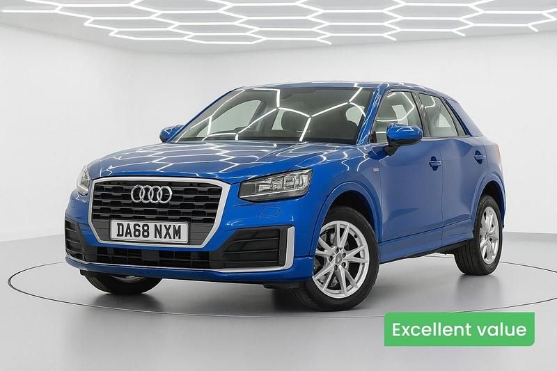 Blue Used 2018 Audi Q2 S-Line SUV | £13,495 (Fair price) - Image 1/4