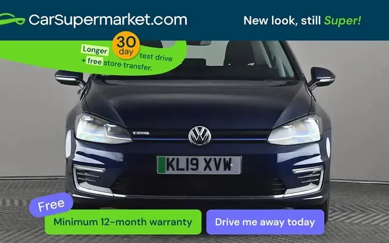 Używany VW e-Golf 99 kW (135 KM) 2019 Niebieski Hatchback