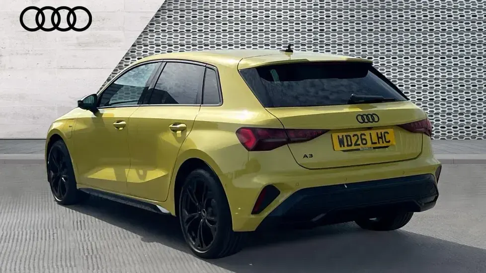 New Audi A3 Sportback e-tron Black Edition 204 HP (150 kW) 2026 Yellow Hatchback