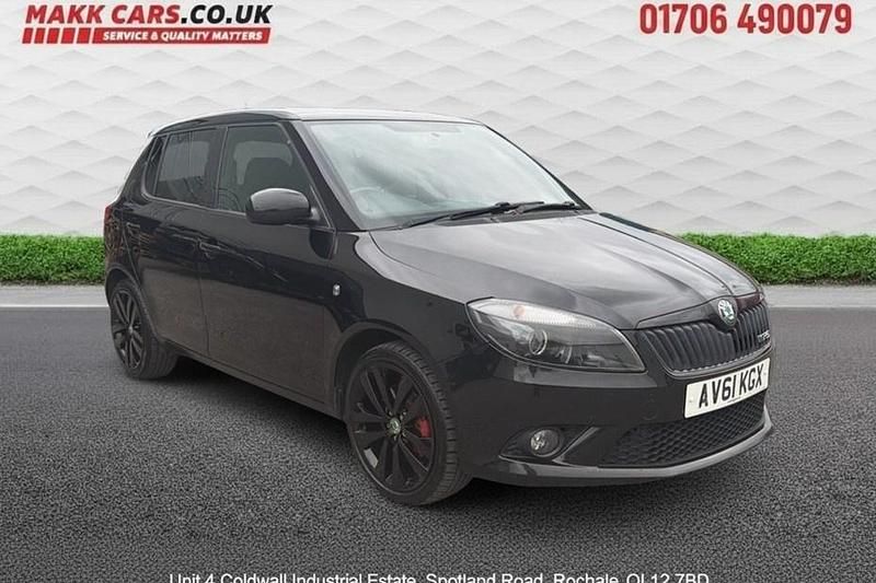 Used Skoda Fabia vRS 178 HP (130 kW) 2011 Black Hatchback