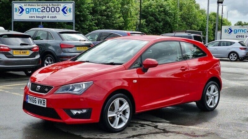 Red Used 2016 Seat Ibiza FR Sport Coupe | £7,695 (Fair price) - Image 1/4