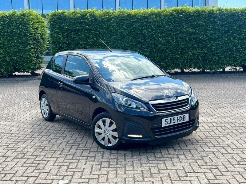 Black Used 2015 Peugeot 108 Active Hatchback | £3,900 (Fair price) - Image 1/4