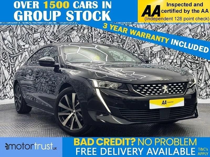 Black Used 2020 Peugeot 508 GT-line Hatchback | £12,795 (Fair price) - Image 1/2