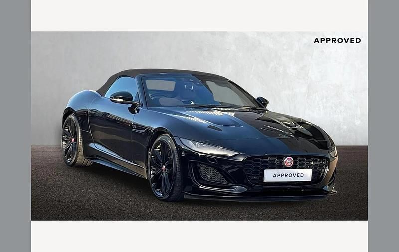 Black Used 2022 Jaguar F-Type R-Dynamic Cabriolet | £56,095 (Good price) - Image 1/4