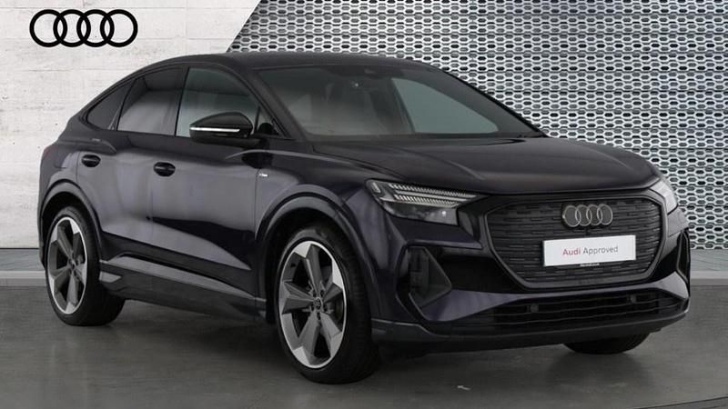 Mauve/purple Used 2024 Audi Q4 e-tron Advanced SUV | £32,903 (Expensive) - Image 1/4