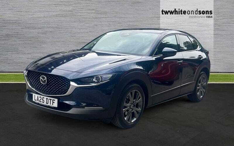 Blue New 2025 Mazda CX-30 Exclusive-Line SUV | £29,950 (Expensive) - Image 1/4