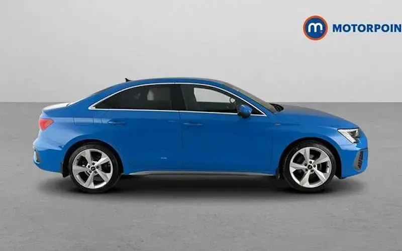 Used Audi A3 S-Line 110 HP (80 kW) 2023 Blue Sedan