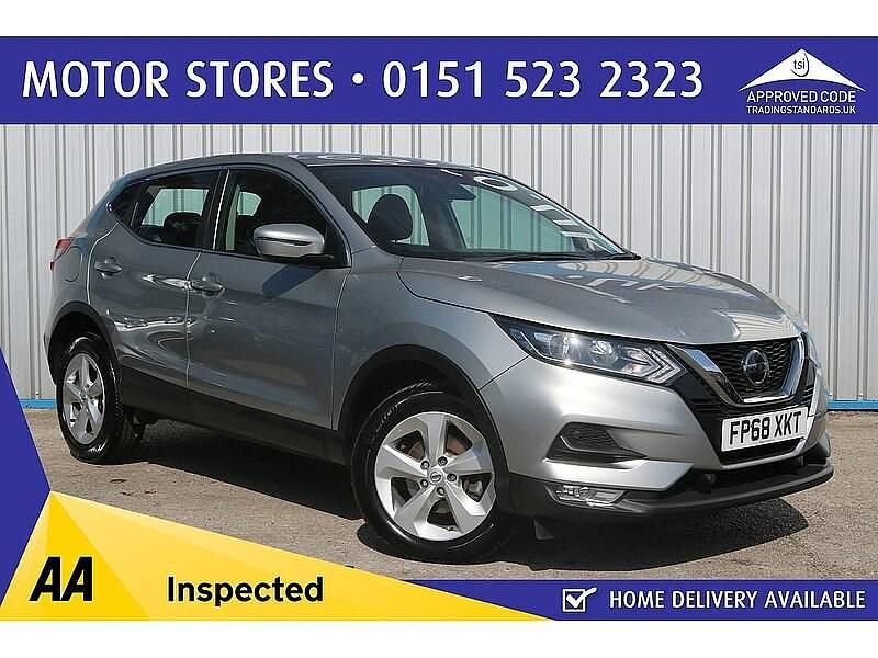 Silver Used 2019 Nissan Qashqai Acenta Premium SUV | £9,995 (Good price) - Image 1/4
