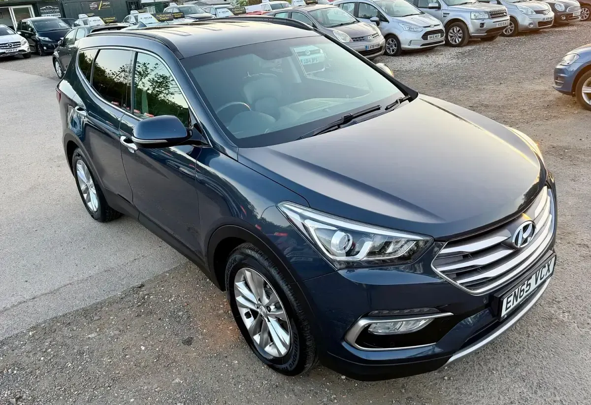 Used Hyundai Santa Fe Premium 2015 Blue SUV