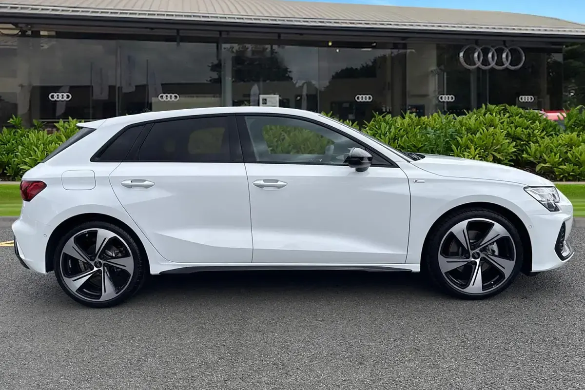 New Audi A3 Sportback Black Edition 2026 White Hatchback