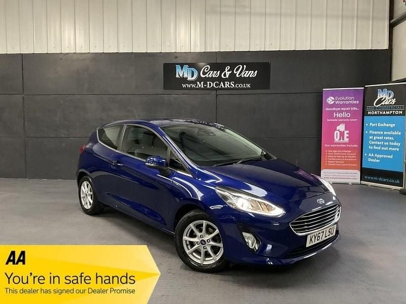 Blue Used 2017 Ford Fiesta Zetec Hatchback | £7,990 (Fair price) - Image 1/3