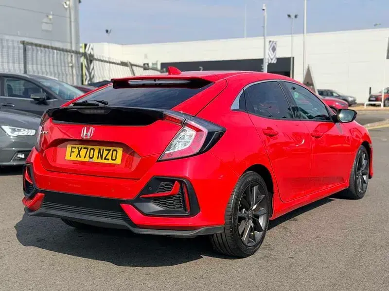 Used Honda Civic SR 126 HP (92 kW) 2020 Red Hatchback