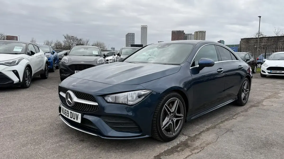 Used Mercedes CLA220 AMG Line Premium 2019 Blue Sedan