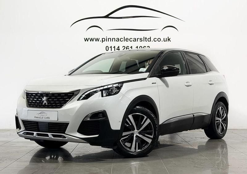 White Used 2018 Peugeot 3008 GT-line Hatchback | £9,290 (Fair price) - Image 1/3