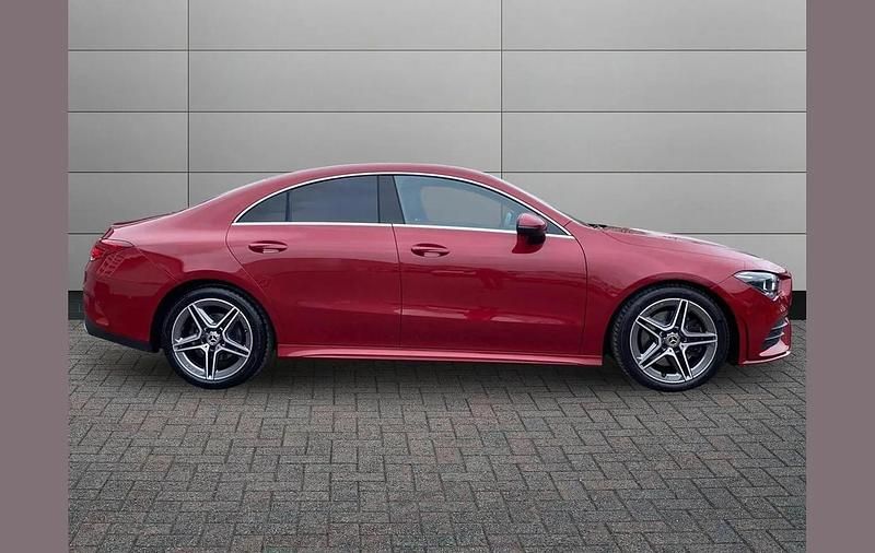 Used Mercedes CLA200 AMG line 163 HP (119 kW) 2022 Red Coupe