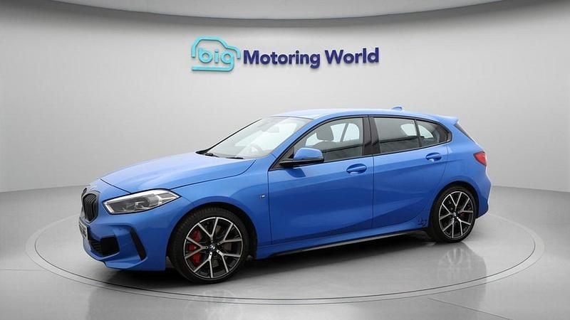 Used BMW 128 M Sport 265 HP (194 kW) 2022 Blue Hatchback