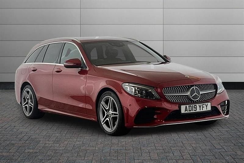 Hyacinth red Used 2019 Mercedes C200 AMG Line Premium Estate | £17,950 (Fair price) - Image 1/4