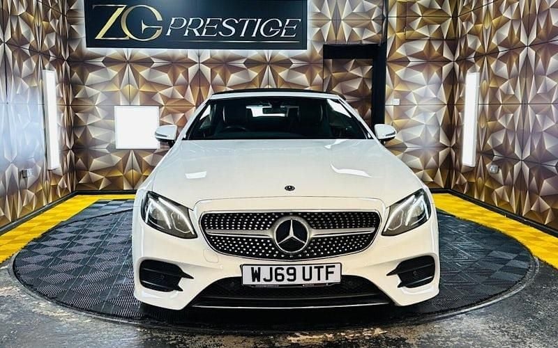 Used Mercedes E300 AMG line 245 HP (180 kW) 2019 White Cabriolet