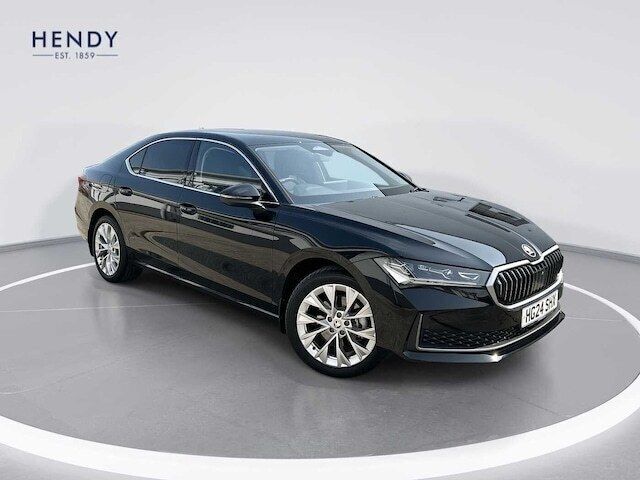 Midnight black metallic Used 2024 Skoda Superb SE L Hatchback | £29,499 - Image 1/4