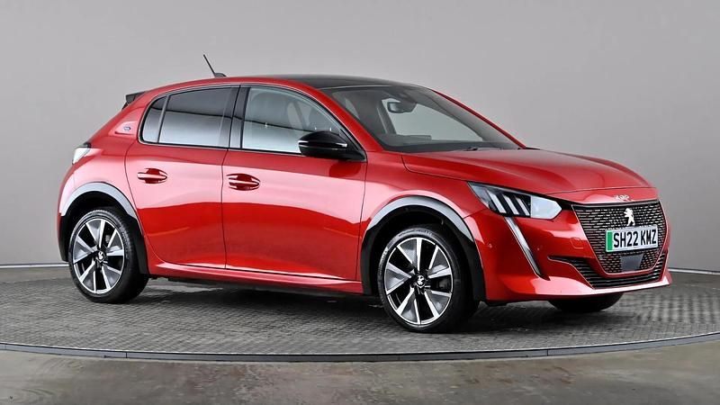 Used Peugeot e-208 Premium 100 kW (136 HP) 2022 Red Hatchback