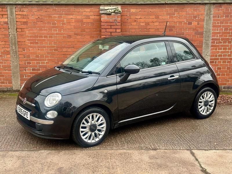 Black Used 2015 Fiat 500 Lounge Hatchback | £4,995 (Good price) - Image 1/4