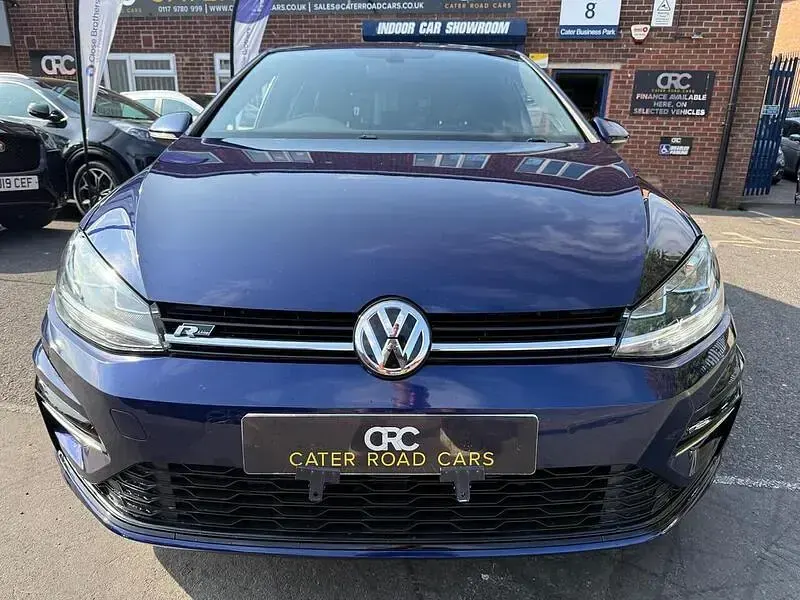 Used VW Golf VII R-line 150 HP (110 kW) 2018 Blue Hatchback