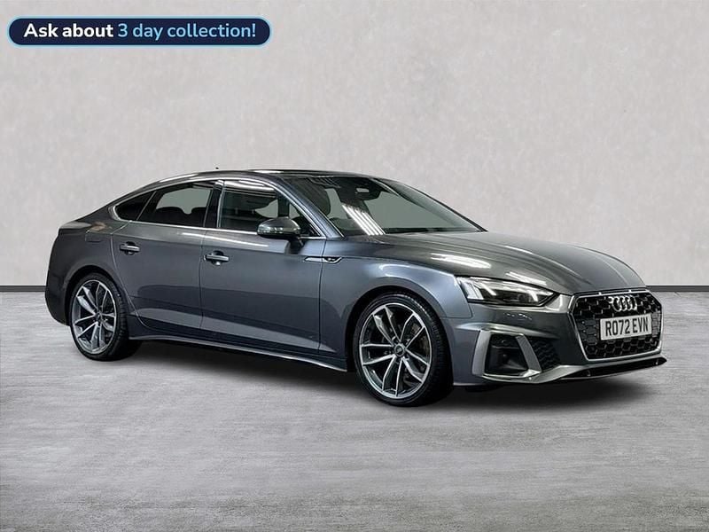 Grey Used 2022 Audi A5 S-Line Coupe | £23,299 (Good price) - Image 1/4