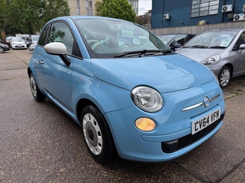 Blue Used 2014 Fiat 500 Hatchback | £3,995 (Good price) - Image 1/4