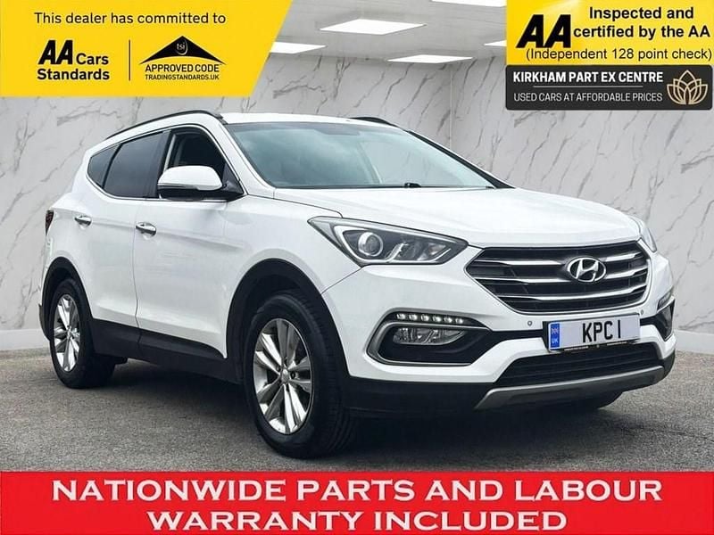 White Used 2016 Hyundai Santa Fe Premium SUV | £9,995 (Fair price) - Image 1/4