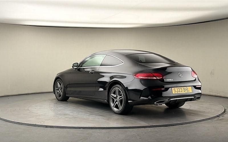 Used Mercedes C220 AMG line 194 HP (142 kW) 2022 Obsidian black Coupe
