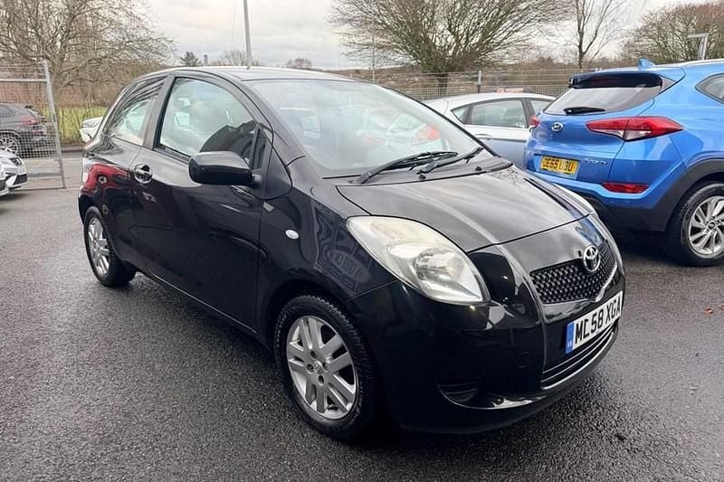 Black Used 2008 Toyota Yaris Hatchback | £4,295 (Fair price) - Image 1/1