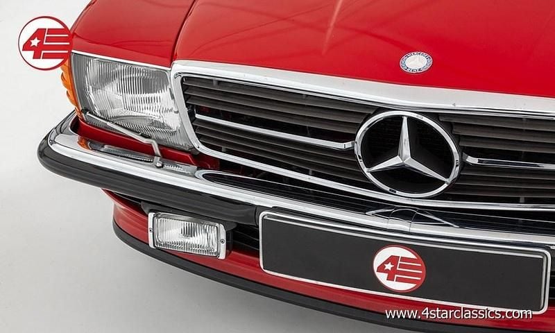 Used Mercedes SL500 1990 Red Cabriolet