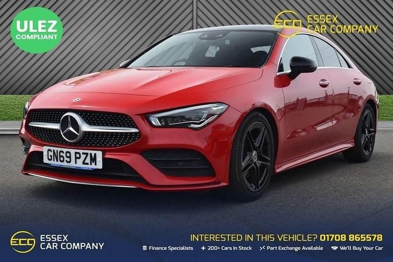 Used Mercedes CLA180 AMG Line Premium Plus 136 HP (100 kW) 2019 Red Sedan