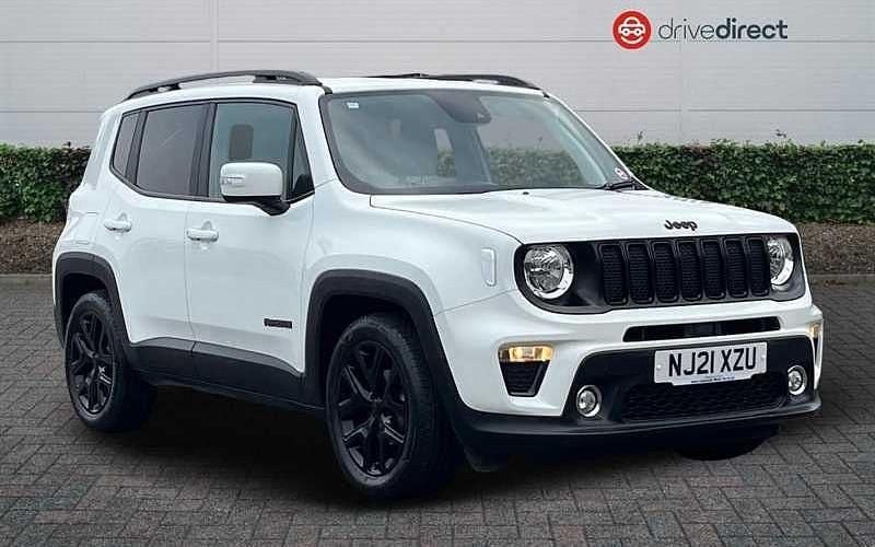Special solid alpine white Used 2021 Jeep Renegade Night Eagle SUV | £14,598 (Fair price) - Image 1/4