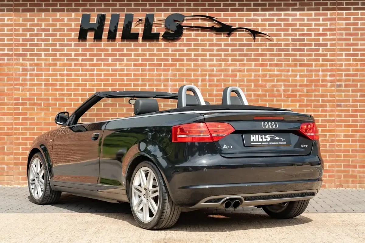 Used Audi A3 Cabriolet S-Line 160 HP (117 kW) 2009 Black Cabriolet