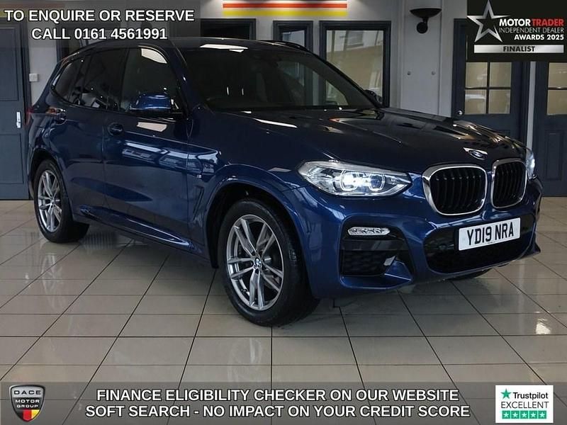 Blue Used 2019 BMW X3 M Sport SUV | £22,970 (Good price) - Image 1/4