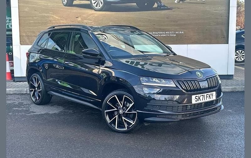 Black Used 2021 Skoda Karoq SportLine SUV | £18,495 (Good price) - Image 1/4