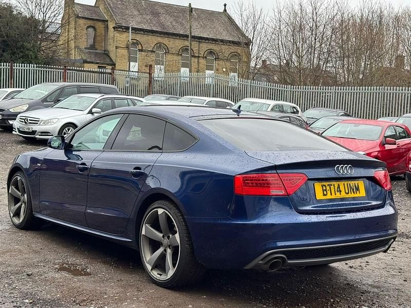 Used Audi A5 Sportback Black Edition 204 HP (150 kW) 2014 Blue Hatchback