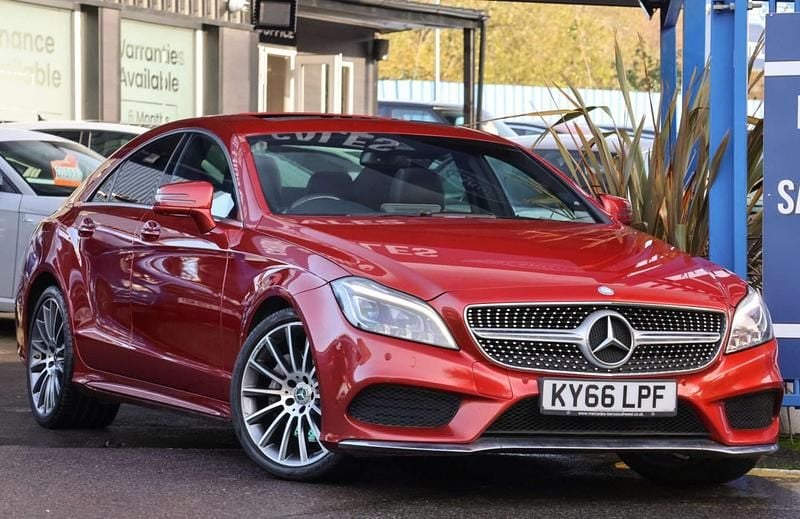Red Used 2016 Mercedes CLS350 AMG Line Premium Plus Coupe | £14,991 (Fair price) - Image 1/4